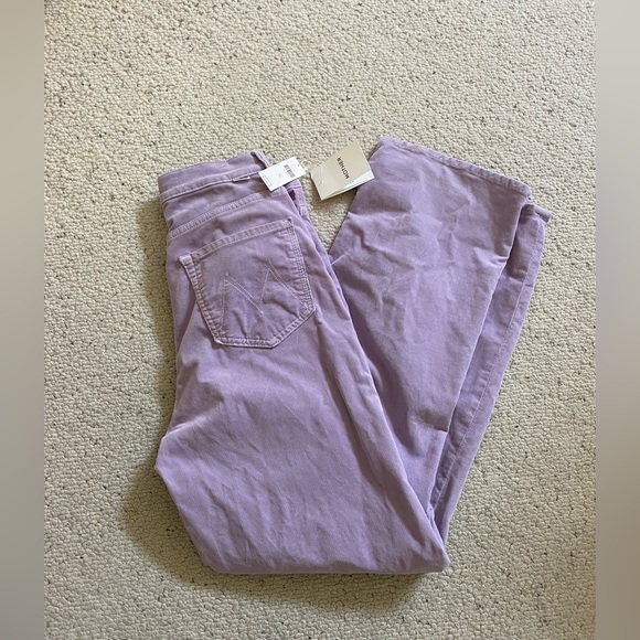 Brand new MOTHER The Tunnel Vision Sneak High-Rise Straight Corduroy Jeans (NWT) - Picture 7 of 16